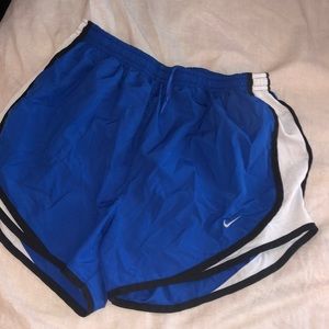Blue Nike shorts